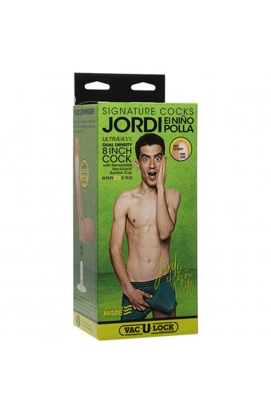 Signature Cocks - Jordi El Nio Polla -  8 Inch  - Ultraskyn Cock With Removable Vul Suction Cup