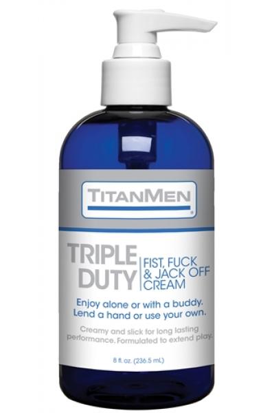 Titanmen Triple Duty Fist, Fuck and Jack Off Cream - Bulk - 8 Fl. Oz.