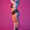 Sexy Time Triangle Bra and Cheeky Short Set - Black - 1x-3x