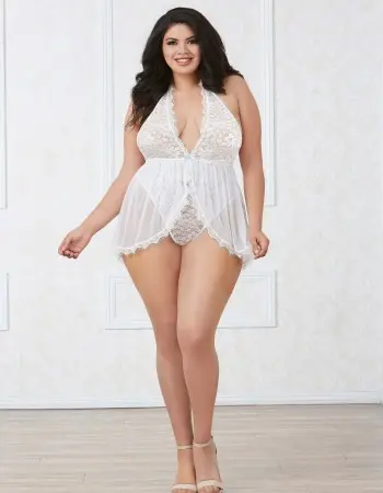 Babydoll - Queen Size - White