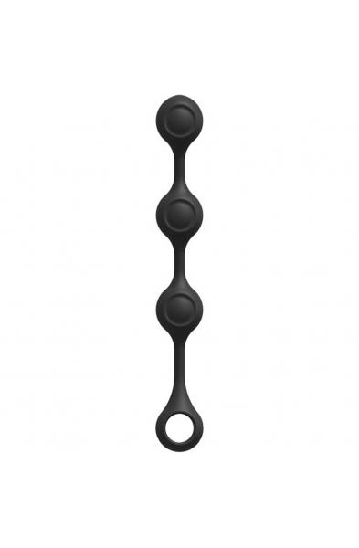 Anal Essentials Weighted Silicone Anal Balls - Black