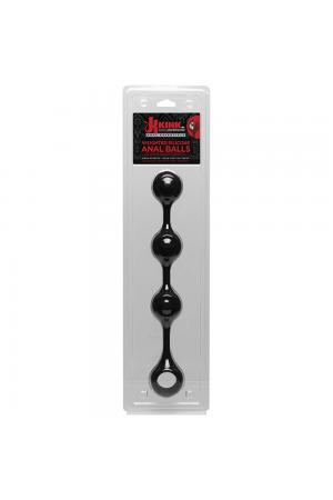 Anal Essentials Weighted Silicone Anal Balls - Black