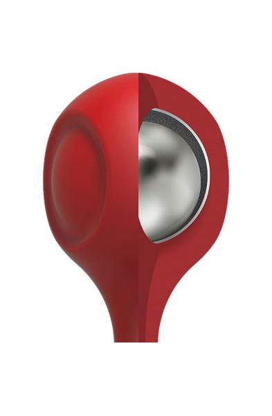 Anal Essentials Weighted Silicone Anal Balls - Red