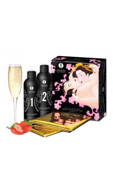 Oriental Body - to - Body - Massage Gel -  Champagne & Strawberries