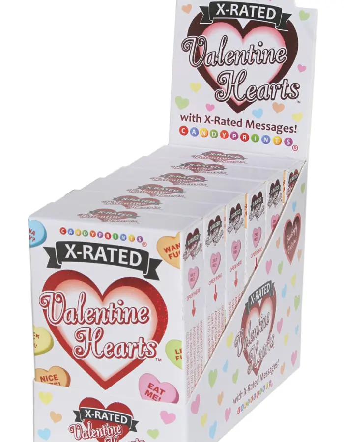 X-Rated Valentine's Heart Candy - 6 Count Display