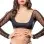Crotchless Short Style With Mesh Bottom Leggings - One Size - Black