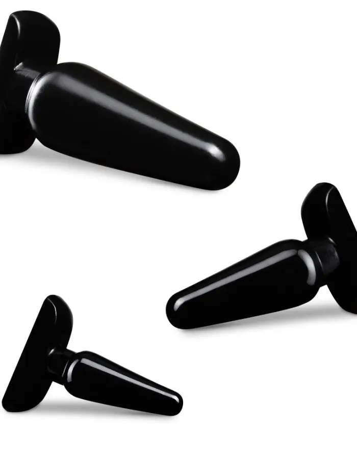 Anal Adventures - Basic Plug Kit - Black