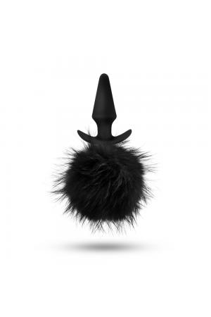 Temptasia - Bunny Tail Pom Plug - Black