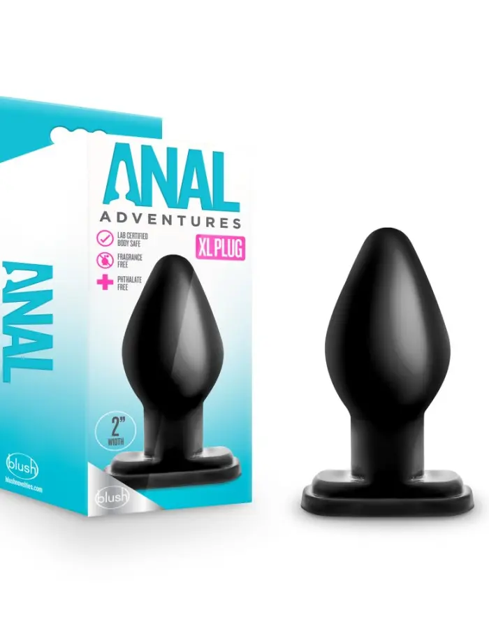 Anal Adventures - XL Plug - Black