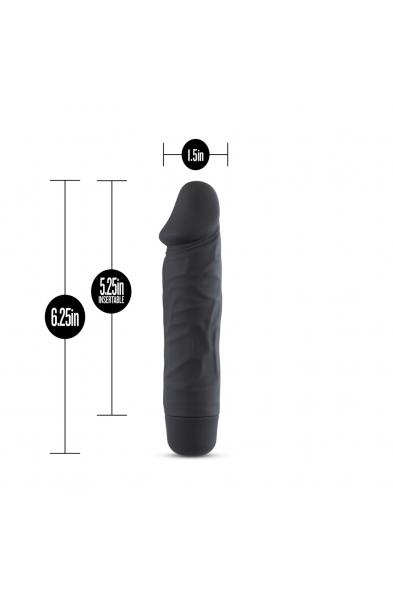 Silicone Willy's - Maverick - 6.25 Inch Vibrating Dildo - Black