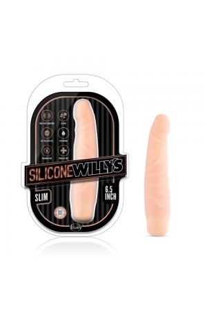 Silicone Willy's - Slim - 6.25 Inch Vibrating - Vanilla