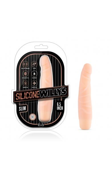 Silicone Willy's - Slim - 6.25 Inch Vibrating - Vanilla