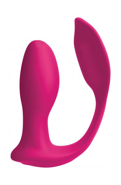 Threesome Double Ecstacy Silicone Vibrator - Pink