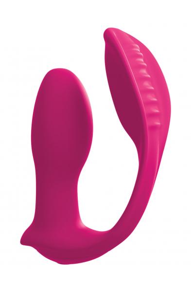 Threesome Double Ecstacy Silicone Vibrator - Pink