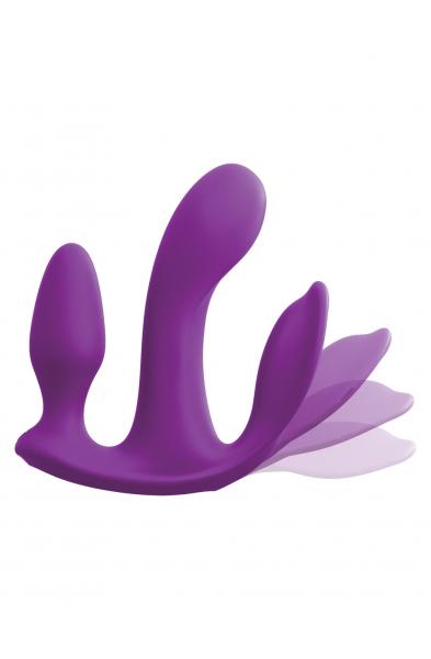 Threesome Total Ecstay Silicone Vibrator - Purple