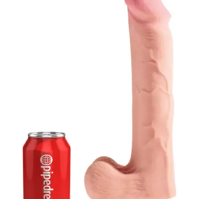 King Cock Plus Triple Density 12 Inch Cock With Balls - Flesh
