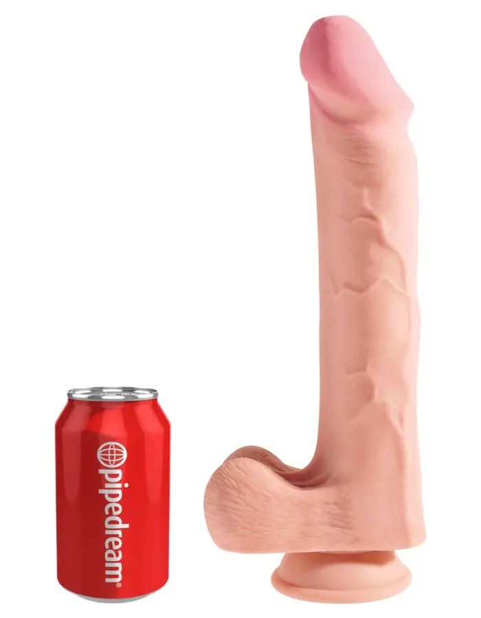King Cock Plus Triple Density 12 Inch Cock With Balls - Flesh