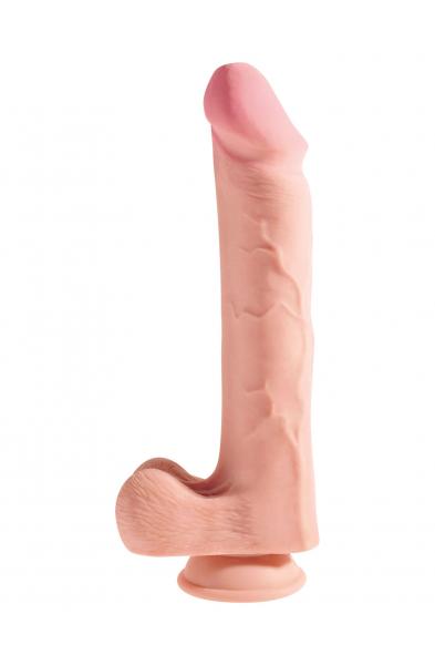 King Cock Plus Triple Density 12 Inch Cock With Balls - Flesh