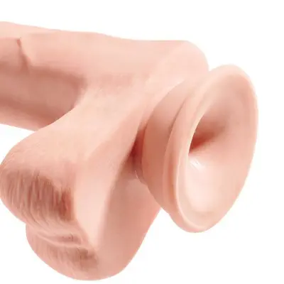 King Cock Plus Triple Density 12 Inch Cock With Balls - Flesh