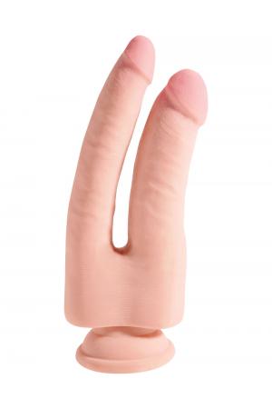 King Cock Triple Denisty Double Penetrator 9.5 Inch - Flesh