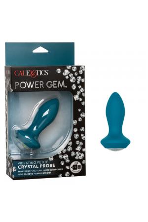 Power Gem Vibrating Petite Crystal Probe - Blue