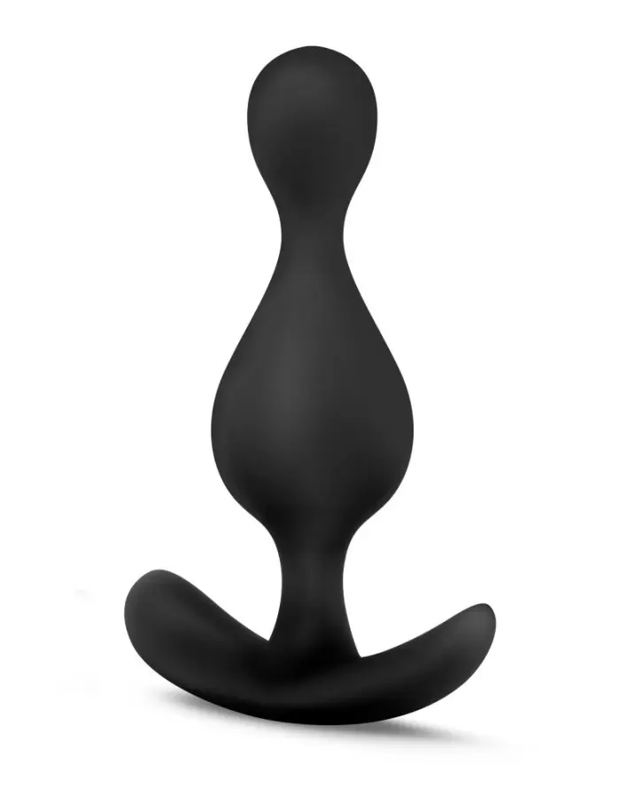 Anal Adventures - Platinum - Wave Plug - Black