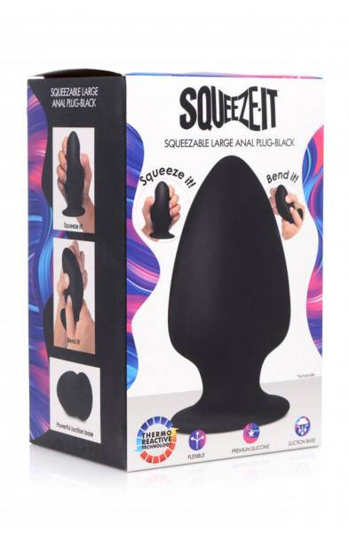 Squeezable Silicone Anal Plug - Large