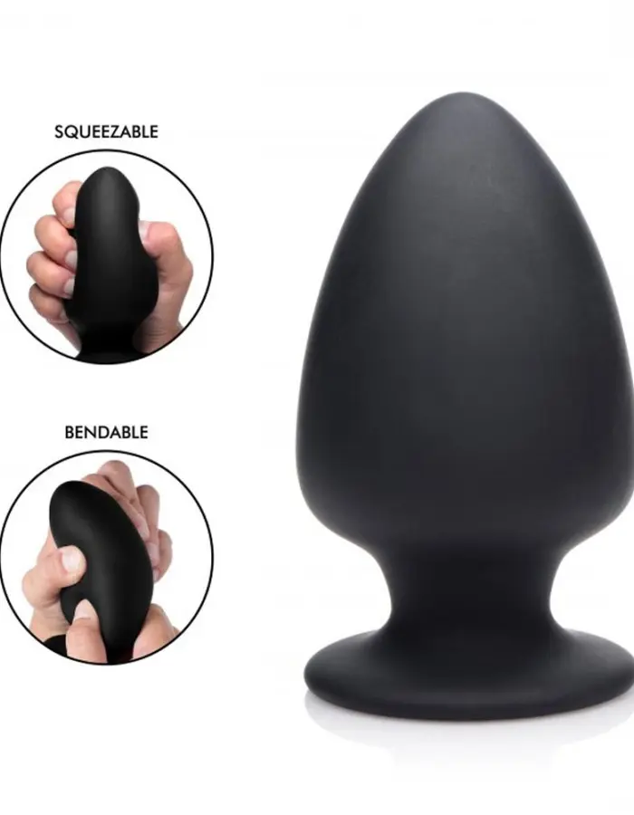 Squeezable Silicone Anal Plug - Medium