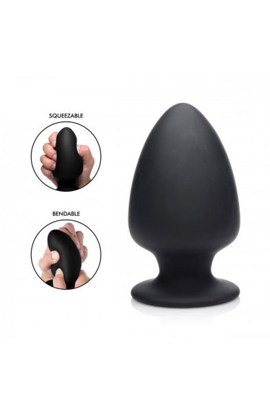 Squeezable Silicone Anal Plug - Small