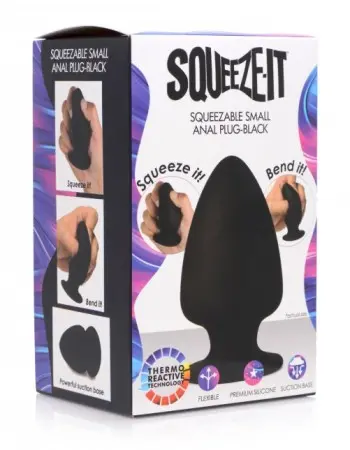 Squeezable Silicone Anal Plug - Small