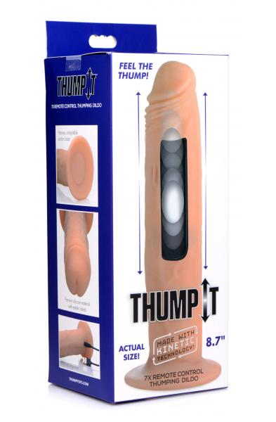 7x Remote Control Thumping Dildo - Large