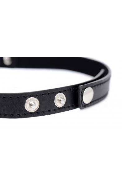 Dark Heart Chrome Heart Black Choker - Black