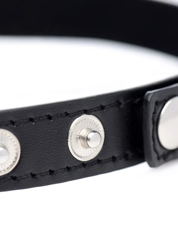 Dark Heart Chrome Heart Black Choker - Black