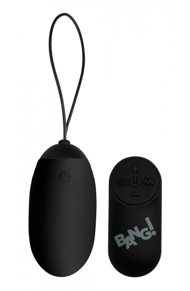 Bang XL Silicone Vibrating Egg - Black