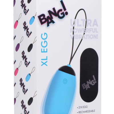Bang XL Silicone Vibrating Egg - Blue