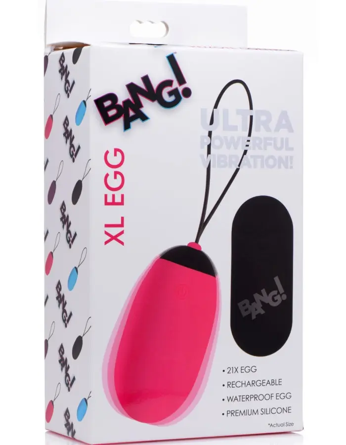 Bang XL Silicone Vibrating Egg - Pink