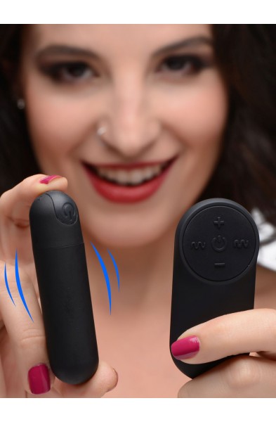 Bang Vibrating Bullet With Remote Control - Black