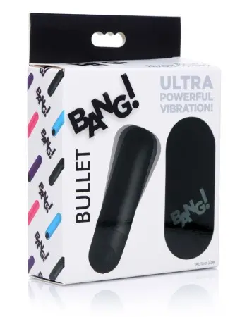 Bang Vibrating Bullet With Remote Control - Black