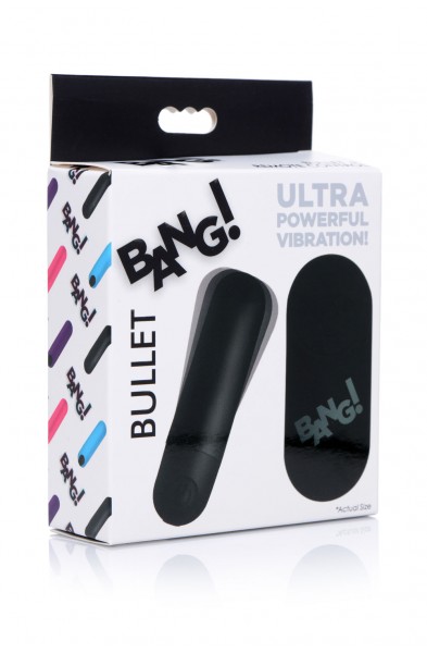 Bang Vibrating Bullet With Remote Control - Black