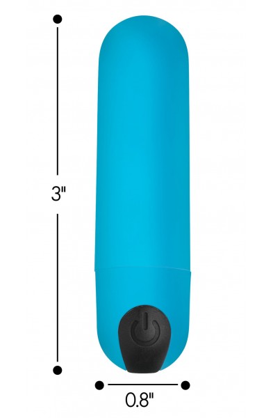 Bang Vibrating Bullet With Remote Control - Blue