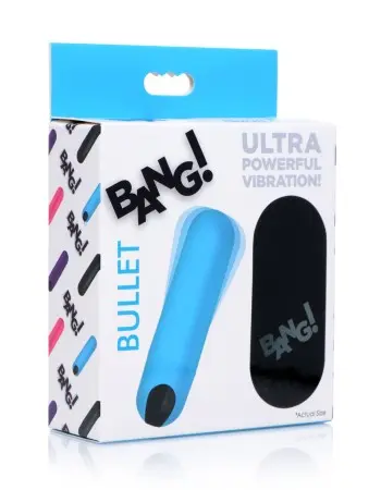 Bang Vibrating Bullet With Remote Control - Blue