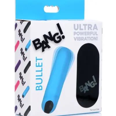 Bang Vibrating Bullet With Remote Control - Blue