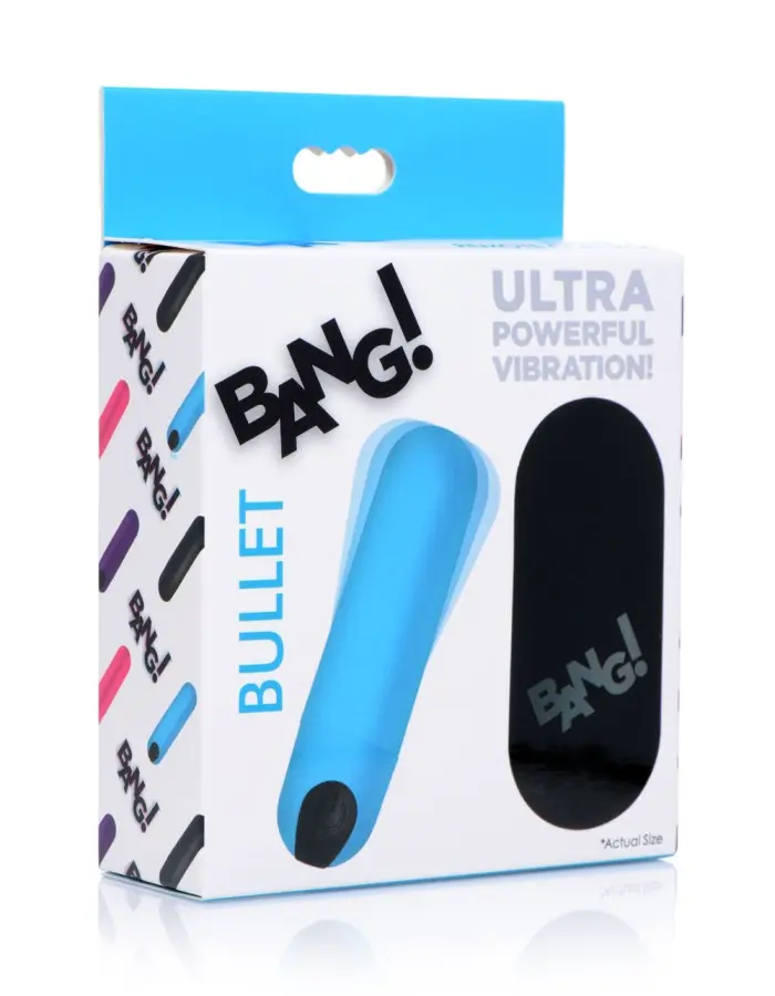 Bang Vibrating Bullet With Remote Control - Blue
