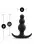 Anal Adventures Platinum - Beaded Plug - Black