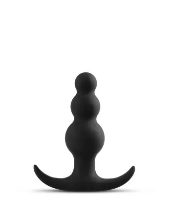 Anal Adventures Platinum - Beaded Plug - Black