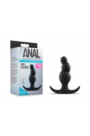 Anal Adventures Platinum - Stacked Plug - Black