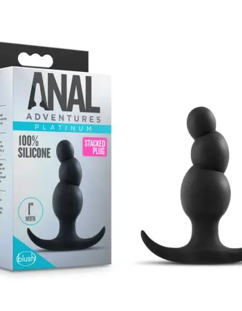 Anal Adventures Platinum - Stacked Plug - Black