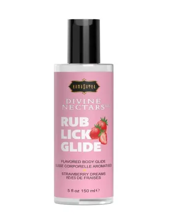 Divine Nectars Flavored Body Glide - Strawberry Dreams - 5 Fl Oz. 150ml