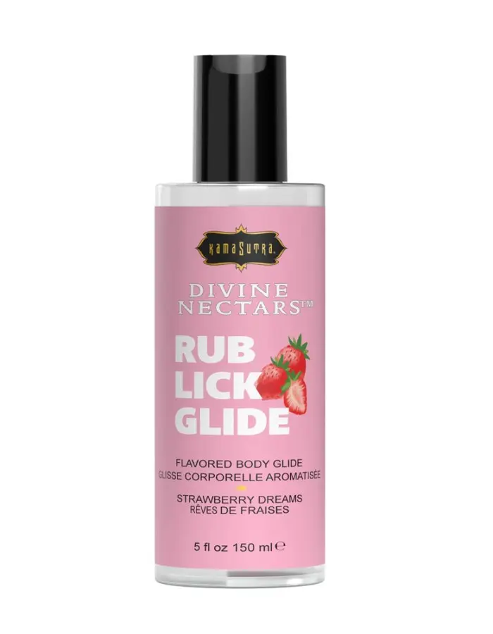 Divine Nectars Flavored Body Glide - Strawberry Dreams - 5 Fl Oz. 150ml