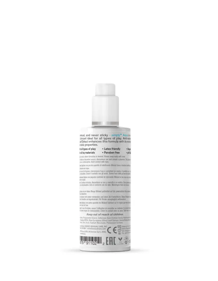 Simply Aqua Fragrance Free Lubricant - 2.3 Fl. Oz.